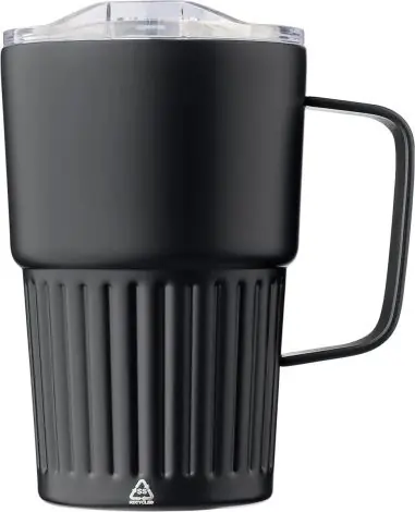 Taza termo inox reciclado 450 ml asa tapa deslizante RCS