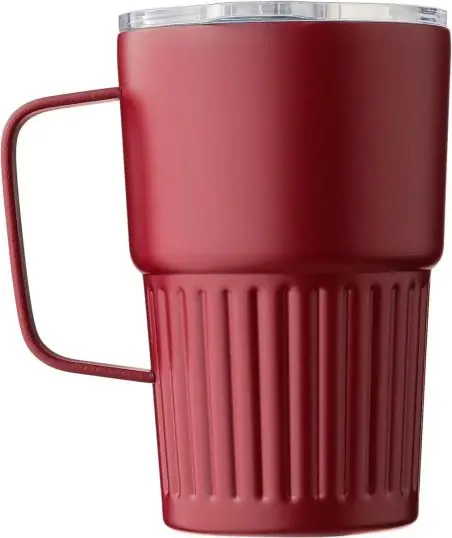 Taza termo inox reciclado 450 ml asa tapa deslizante RCS