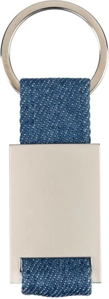 Llavero mezclilla vaquera zinc anilla funda papel kraft