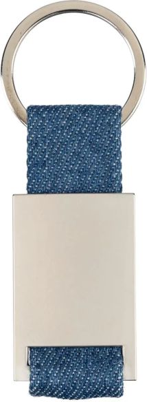 Llavero mezclilla vaquera zinc anilla funda papel kraft