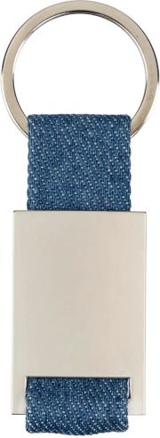 Llavero mezclilla vaquera zinc anilla funda papel kraft