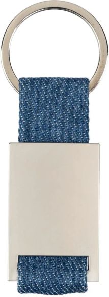 Llavero mezclilla vaquera zinc anilla funda papel kraft