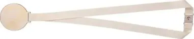 Medalla madera tilo 7 cm con cordón algodón
