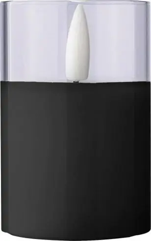 Vela LED PP con soporte vidrio 100 horas
