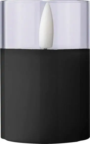 Vela LED PP con soporte vidrio 100 horas