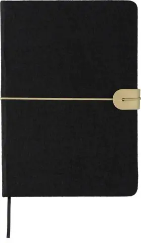 Cuaderno fieltro reciclado A5 80h rayas 70gsm marcapáginas