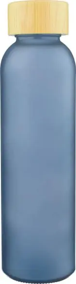 Botella vidrio 500 ml glaseada con bambú