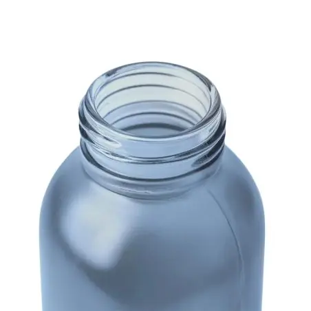 Botella vidrio 500 ml glaseada con bambú