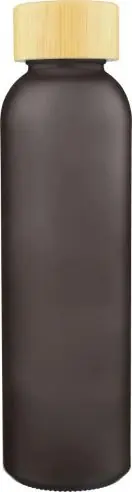 Botella vidrio 500 ml glaseada con bambú