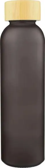 Botella vidrio 500 ml glaseada con bambú
