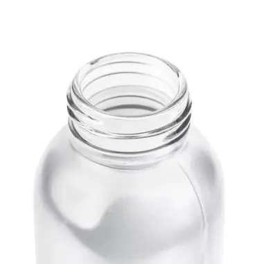 Botella vidrio 500 ml glaseada con bambú