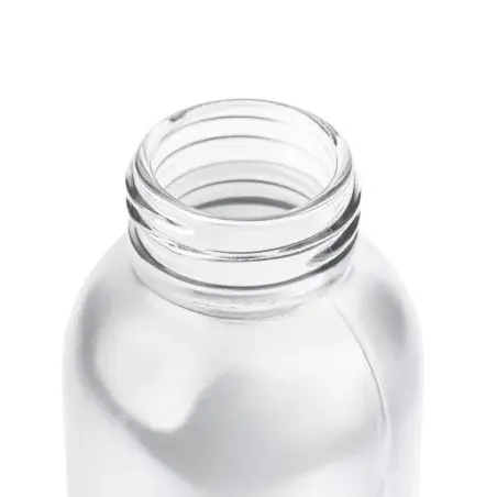 Botella vidrio 500 ml glaseada con bambú
