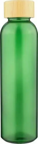 Botella vidrio 500 ml glaseada con bambú