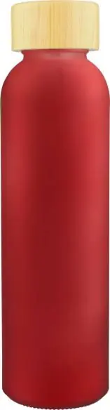 Botella vidrio 500 ml glaseada con bambú