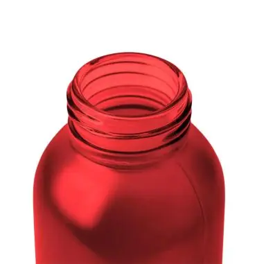 Botella vidrio 500 ml glaseada con bambú