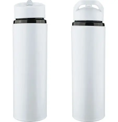 Bidón acero reciclado Zeno 500 ml con pajita