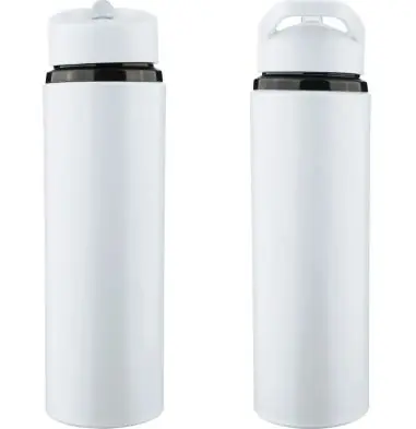 Bidón acero reciclado Zeno 500 ml con pajita