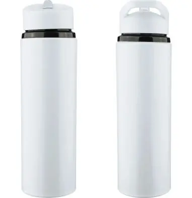 Bidón acero reciclado Zeno 500 ml con pajita