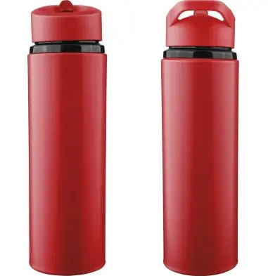 Bidón acero reciclado Zeno 500 ml con pajita