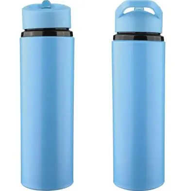 Bidón acero reciclado Zeno 500 ml con pajita