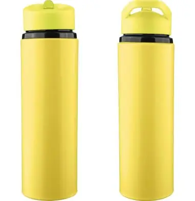 Bidón acero reciclado Zeno 500 ml con pajita