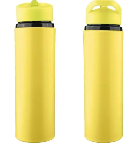 Bidón acero reciclado Zeno 500 ml con pajita