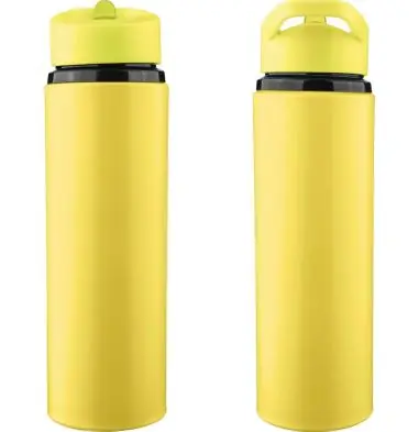 Bidón acero reciclado Zeno 500 ml con pajita