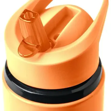 Bidón acero reciclado Zeno 500 ml con pajita