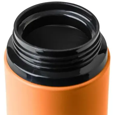 Bidón acero reciclado Zeno 500 ml con pajita