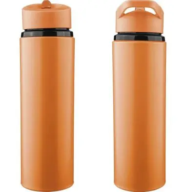 Bidón acero reciclado Zeno 500 ml con pajita