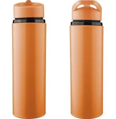 Bidón acero reciclado Zeno 500 ml con pajita