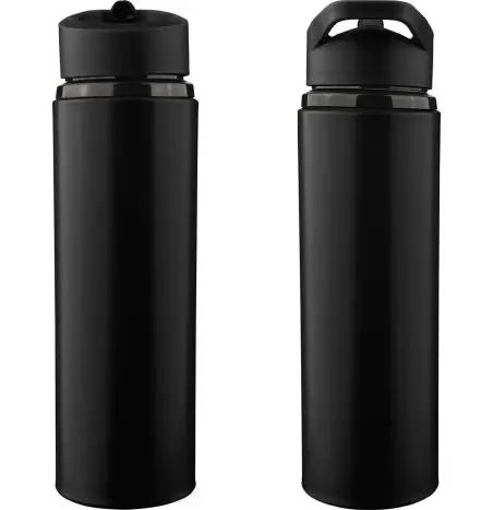 Bidón acero reciclado Zeno 500 ml con pajita