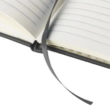 Cuaderno rPET 600D PU A5 80h 70gsm marcapáginas soporte