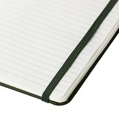 Cuaderno rPET 600D PU A5 80h 70gsm marcapáginas soporte