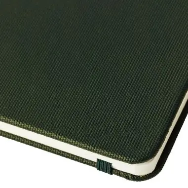 Cuaderno rPET 600D PU A5 80h 70gsm marcapáginas soporte