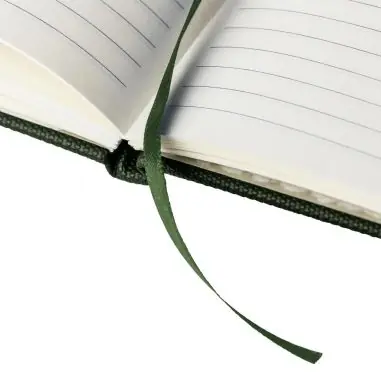Cuaderno rPET 600D PU A5 80h 70gsm marcapáginas soporte