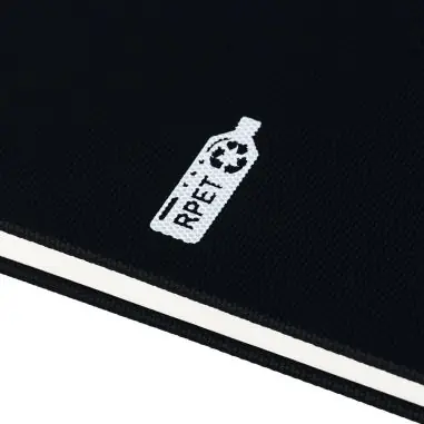 Cuaderno rPET 600D PU A5 80h 70gsm marcapáginas soporte