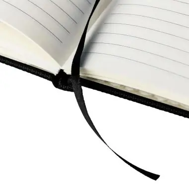 Cuaderno rPET 600D PU A5 80h 70gsm marcapáginas soporte