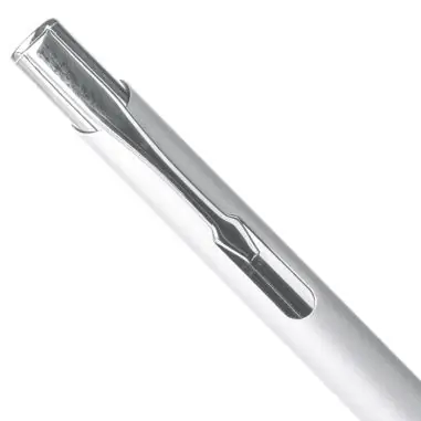 Bolígrafo aluminio reciclado caucho UV azul