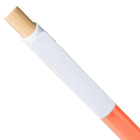 Bolígrafo ABS reciclado pulsador bambú