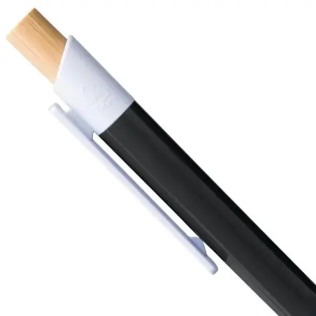 Bolígrafo ABS reciclado pulsador bambú