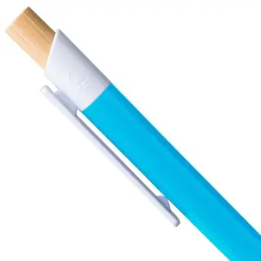 Bolígrafo ABS reciclado pulsador bambú
