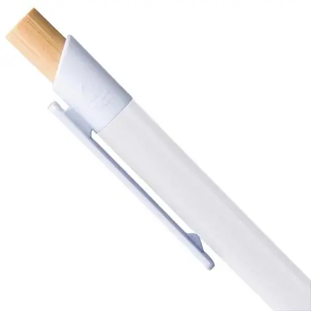 Bolígrafo ABS reciclado pulsador bambú