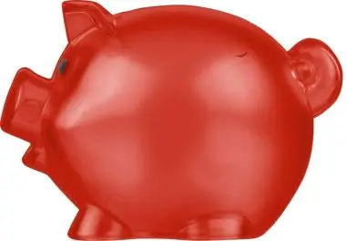 Hucha PS reciclado con forma de cerdito
