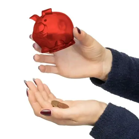 Hucha PS reciclado con forma de cerdito