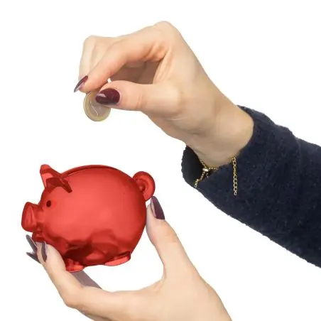 Hucha PS reciclado con forma de cerdito