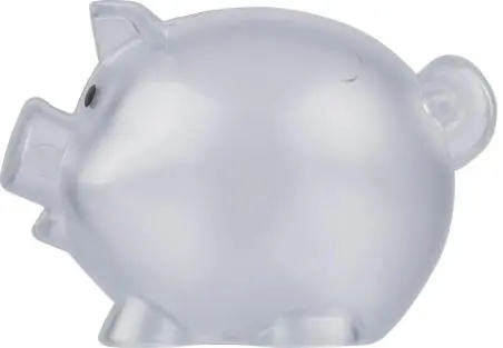 Hucha PS reciclado con forma de cerdito