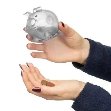 Hucha PS reciclado con forma de cerdito