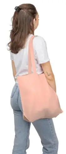 Bolsa tote algodón 140 g/m² refuerzo 10 cm