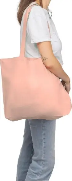 Bolsa tote algodón 140 g/m² refuerzo 10 cm